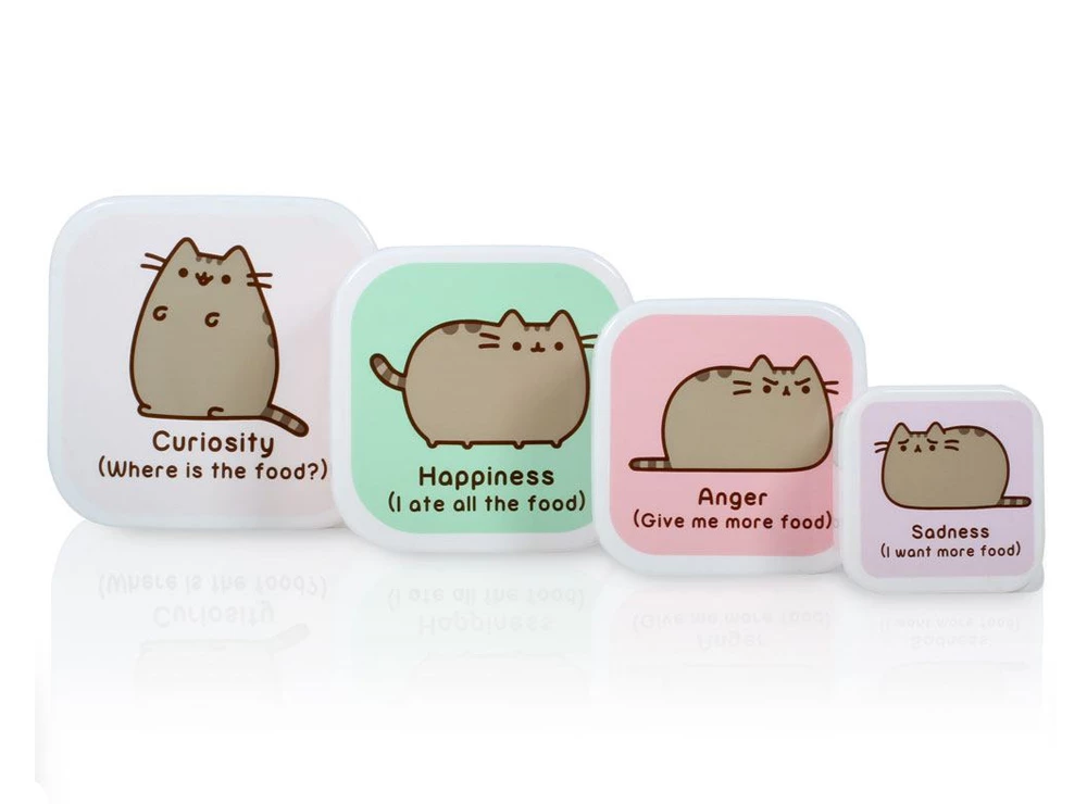 Thumbs Up Σετ Αποθήκευσης Φαγητού Pusheen 4 Thumbs Up Σετ Αποθήκευσης Φαγητού Pusheen - Image 2