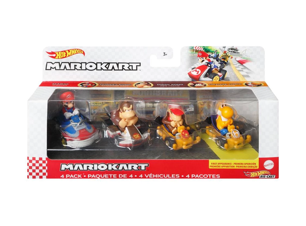 Mario Kart Hot Wheels (x4) 3 Mario Kart Hot Wheels (x4)