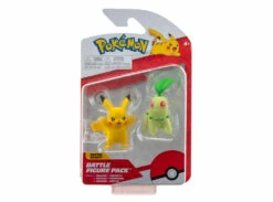 JAZWARES Chikorita + Pikachu (2-Pack) -Otakustore Greek 25125 chikorita pikachu 2 pack 2 big
