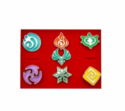 Σετ Καρφίτσες Genshin Elements (x7)