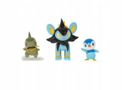 JAZWARES Axew + Piplup + Luxio (Battle Figure)